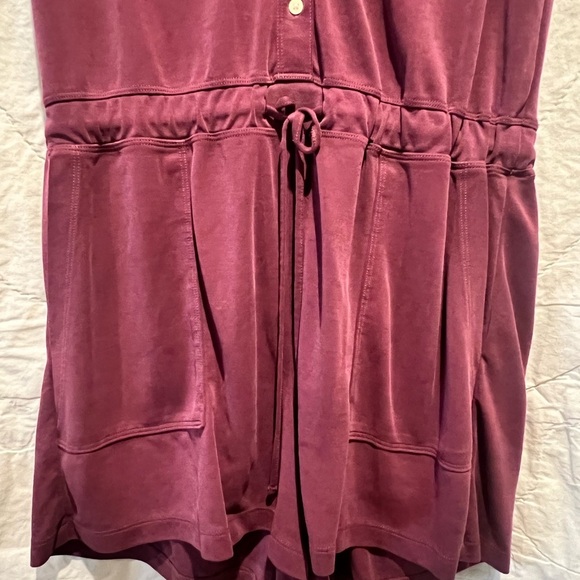 Lou & Grey Sandwashed Sleeveless Romper Purple Med - Picture 6 of 15